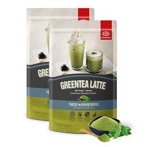 까로망 그린티라떼 파우더 500g 2개세트 녹차가루