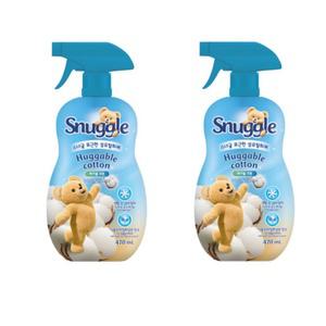 스너글 오리지널 섬유 탈취제 허거블 코튼 470ml x 2개 /방향제 블루스파클