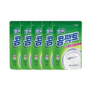 [라이온코리아]참그린 콤팩트 고농축 주방세제 500g 리필 5개