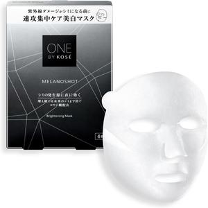 ONE BY 코스 KosE원바이 코세이 팩 의약부외품 멜라노 샷 W 마스크 본체 21mL4장입 시트 페이스 보습 코우