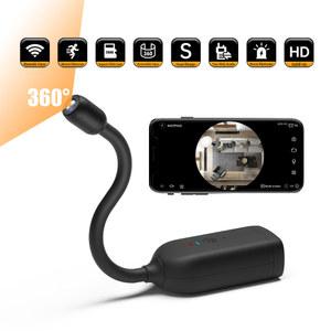 무선 와이파이 IP P2P 카메라 원격 감시 비밀 미니 양방향 오디오 모션 감지 스파이 캠 4K 360