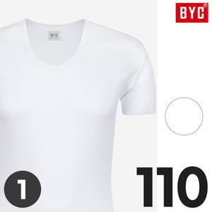 [BYC]BYC남자100수반팔런닝 니트 순면 흰런닝 부드러운 메리야스 110 편한
