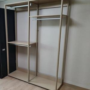 한샘 시스템 드레스룸 64cm 단독형 (컬러B형 베이지/모듈B형 긴옷행거형)