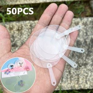 공연 무대 너슬 부채 춤 무용 댄스 귀여운 미니 플라스틱 투명 빈 아이 DIY 웨딩 소품 생일 파티 여자 친구 남자 아이디어 50개