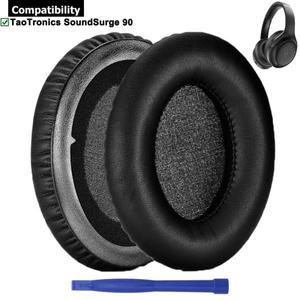 교체용 이어패드 머프 쿠션 키트 TaoTronics TT-BH090 SoundSurge 90 오버 이어 헤드폰 헤드셋용 수리 부품
