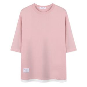 네스파 빅사이즈 데일리 슈프림 7부 반팔 티셔츠 SRB0006