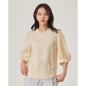 [조이너스]튤립넥반팔블라우스_JACU4-WRB130