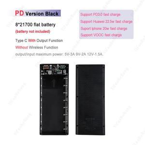 QC3.0 급속 충전 배터리 8x21700 파워 뱅크 케이스 용접이 필요 없는 듀얼 USB 홀더 보관함 휴대폰용