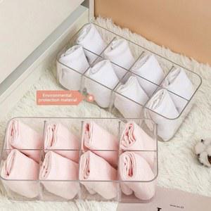 투명 아크릴 속옷 보관함 분할 옷장 정리함 양 서랍 격자 칸막이