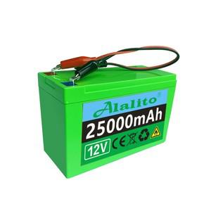 12V 25Ah 18650 리튬 배터리 팩 3S7P 태양 에너지 전기 자동차 12.6v 3A 충전기 용 충전식