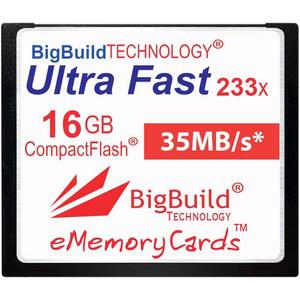 eMemoryCards 16GB 초고속 35MB/s CompactFlash 메모리 카드는 10D/20D/30D/40D/50D/1D/1D/5D/5Ds/7D I/III/IV, D, 올림푸스 E, , 라이카 S 카메라와 호환됩니다
