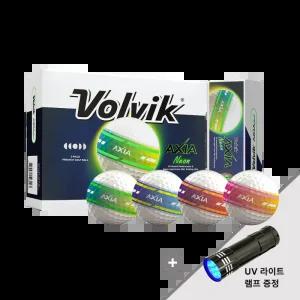 볼빅 엑시아 네온 듀얼코어 골프공 3피스 12구 + 사은품 AXIA NEON UV라이트