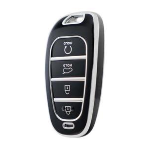 4 버튼 TPU 차 키 케이스 커버 현대 투싼 NX4 소나타 산타페 엑센트 하이브리드 넥소 Dn8 2020