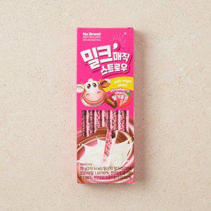 [노브랜드] 밀크매직스트로우딸기초코6g*13입