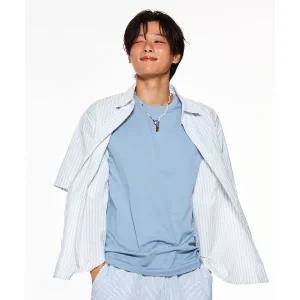 스파오 SPAO 시어서커 스트라이프 오버핏 반팔 셔츠_SPYSF37M14 SPYSF37M14 729644