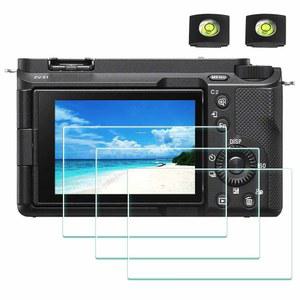 소니 알파 A7C II A6700 7C ZV-E1 ZVE1 A7C2 카메라 및 핫 슈즈 커버 0.3mm 9H 경도 강화 유리 긁힘 방지 지문 기포 [3+2 팩]