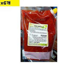 [셀러허브 패션][JH41QR36_52EN]시아스 블랙스테이크용 칠리소스 2Kg x6개