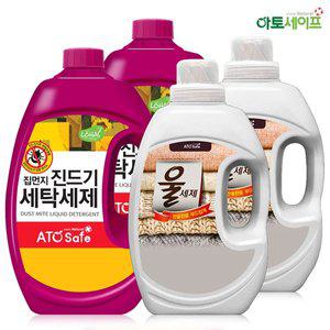 [아토세이프] 액상 세제 진드기제거 기피 2.5L 2개+울전용2L 2개