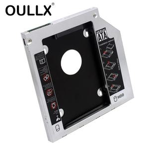 OULLX 광학 베이 HDD 캐디 12.7mm 9.5mm 9mm SATA 3.0 2.5 HD 하드디스크 드라이브 인클로저 SSD 케이스 박