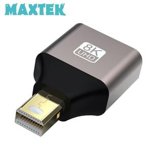 MAXTEK 8K 60Hz Mini DP to DisplayPort 1.4 변환 메탈 젠더 MT554 디스플레이포트(DP) 암단자 미니디스플