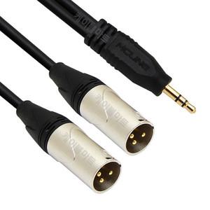 MACK HA48 ST3.5 to XLR 캐논(숫x2) 3m 음향 오디오 앰프 믹서 연결선 스피커 PC 케이블