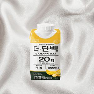 빙그레단백질음료 더단백 드링크 바나나 프로틴음료 저당 250ml 18개