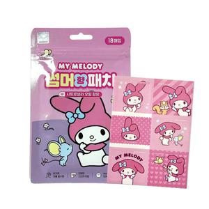 산리오 썸머향 패치(18매) 3개입 모기퇴치 캠핑 유아 스티커