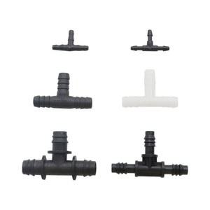 호스 10 8mm T자형 파이프 5mm 13 방향 4mm 튜브 피팅 바브 플라스틱 커넥터 10mm