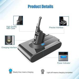 다이슨 V8 6800mAh 21.6V 교체 용 배터리 다이슨 V8 Absolute Cord-Free 진공 핸드 헬드 진공 청소기 다이
