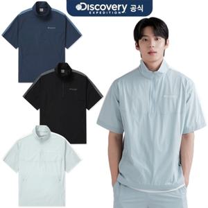 [롯데백화점]디스커버리익스페디션 [남여공용] 배색형 우븐 트레이닝 반팔 아노락 (DXTR6E043)