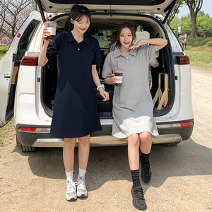[제작] 류로니 피케이 카라 미디 원피스 81644 빅사이즈 여성의류