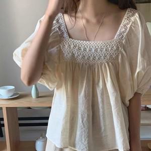 퍼프소매블라우스 추천상품 트렌드 포인트블라우스 스퀘어넥블라우스 여자블라우스 데일리블라우스 스퀘어