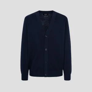 빈폴 Essential 울 캐시미어 혼방 카디건 네이비 BC485AE02R