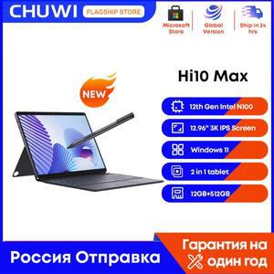 CHUWI Hi10 최대 12.96 인치 2 in 1 노트북 태블릿 N100 12GB DDR5 SSD 윈도우 3K IPS 스크린 2024 PC