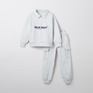스파오키즈 스파오 아동용 하프 집업 상하의 세트