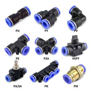 공압 피팅 파이프 커넥터 튜브 공기 워터 푸시 인 호스 플라스틱 4mm 6mm 8mm 10mm 12mm 14mm PU PY