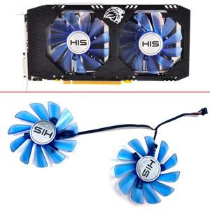 냉각 팬 2PCS 85MM 4PIN FDC10U12S9 C 045A RX 570 IceQ X² GPU HIS OC 4GB 그래픽 카드 교체