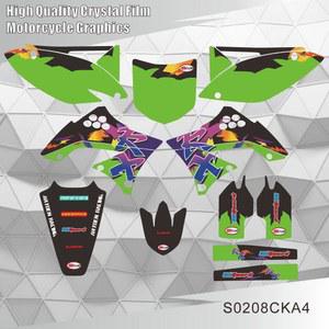 그래픽 데칼 스티커 오토바이 배경 번호, 가와사키 KXF 450 KX450F KX 450F KXF450 2009 2010 2011