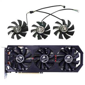 85MM 75MM 4Pin iGame RTX2070 SUPER RTX2060 냉각 팬 GeForce GTX 1660 SUPER Ultra RTX 2060 Ultra GPU