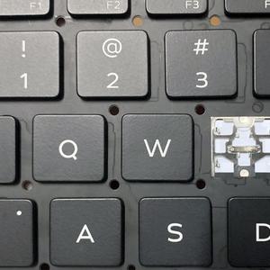 Baclit 노트북 교체 키보드 Dell XPS 15 9575 7590 M5540 용 02128G PK132471A03 캡 키캡 및 힌지 교체