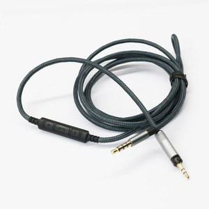 [미국배송] 오디오 테크니카 ATH-M50X(2.5MM 포트) ATH-M40X ATH-M70X ATH-M60X 헤드폰과 호환되는 3.5MM에서 2.5MM 남성 케이블 삼성 갤럭시 안드로이드 폰과 원격 볼륨 마이크