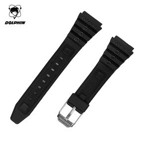 돌핀 MRP567-7 블랙 19mm 교체용 폴리 우레탄 시계밴드 시계줄 스트랩