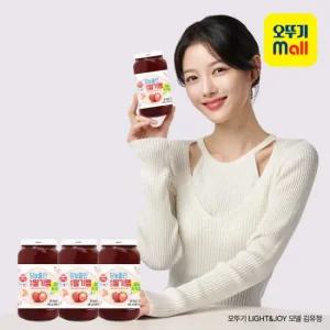 [오뚜기] LIGHTJOY 당을줄인 논산딸기쨈 480g 3개