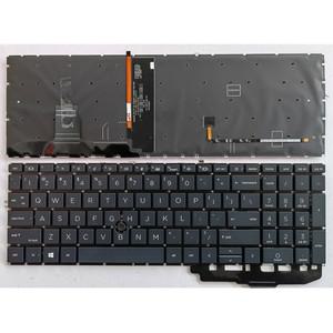 HP Elitebook 850 G7 G8 855 755 ZBook Fury Firefly 15 17 용 미국 키보드