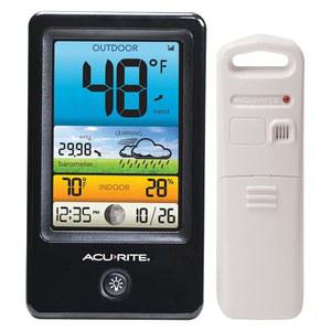 AcuRite 00509 컬러 관측소(온도/습도/예보, 흑백)