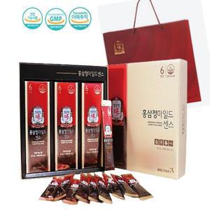 (선물쇼핑백포함) 정관장 홍삼정  마일드센스 6년근홍삼  에브리타임 스틱형 선물세트