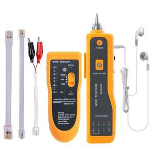 QUNNIE 와이어 테스터 라인 파인더 네트워크 케이블 다기능 트래커 RJ45 RJ11 트래커(케이블 대조용 이어폰 이더넷 포함), 전화선 테스터, 연속성 확인