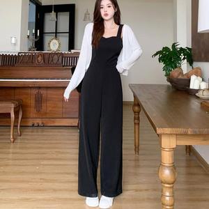 [IXHI7030_4B]일자핏 캐주얼 점프수트 멜빵바지
