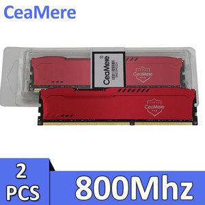 CeaMere 2개 데스크탑 메모리 컴퓨터 카드 DDR2 2GB 800Mhz 범용 스틱 PC 240 핀 RAM