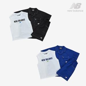 [롯데백화점]뉴발란스 시어서커 셔켓 셋업 NK9YF2611U